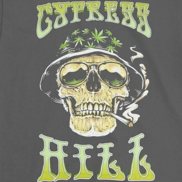 Cypress Hill Smoking Skull Lightweight Tee - Picture 3 of 3
